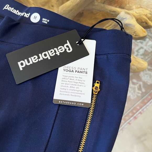 Navy Yoga Pant Trousers - Betabrand - Picture 4 of 6